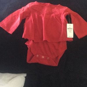 NWT Red Baby Gap Girls Onesies. S 0-3 Months.